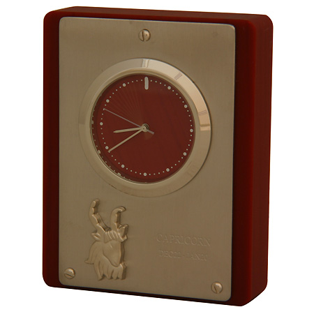 Часы настольные Olmecs "Козерог", цвет красный W-10-C х 1,5 см Цвет: красный инфо 2331c.