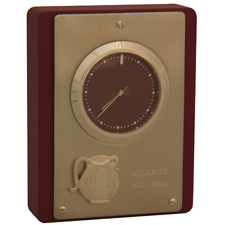 Часы настольные Olmecs "Водолей", цвет коричневый W-11-B х 1,5 см Цвет: коричневый инфо 2359c.