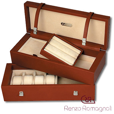 Шкатулка для ювелирных изделий, коричневая Шкатулка Renzo Romagnoli 2007 г инфо 2930c.