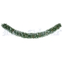 Гирлянда из искусственной хвои (с шишками), цвет: зеленый с инеем, 270 см Новогодняя продукция Mister Christmas 2008 г инфо 7649c.