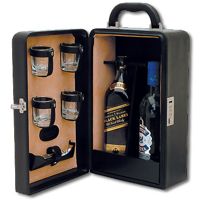 Дорожный винный набор VIP, темно-коричневый (BRW-04) Винные аксессуары Bradford 2007 г инфо 7759c.