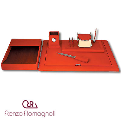 Настольный набор, оранжевый Renzo Romagnoli 2007 г инфо 7815c.