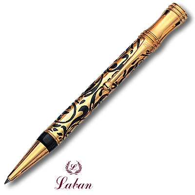 Ручка шариковая "Filigree Pen"(TY-200GB) Цвет отделки: черный с золотом инфо 8242c.