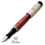 Ручка перьевая "Dragon" с чернильницей корень вереска Цвет: серебро, ореховый инфо 8249c.