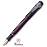 Ручка перьевая "Imperial" с чернильницей (IMP-FP-02BR) Цвет отделки: бордо с серебром инфо 8252c.