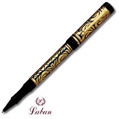 Ручка роллер "Lobrado", синяя Материал: металл Цвет: золото, синий инфо 8279c.