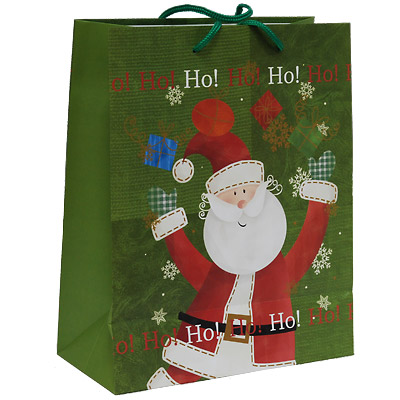 Пакет подарочный "Санта-Клаус", 26 см x 33 см x 13 см 17726 бумага Изготовитель: Китай Артикул: 17726 инфо 8497c.