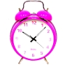 Часы-будильник "XXL", цвет: розовый типа С (входит в комплект) инфо 8794c.