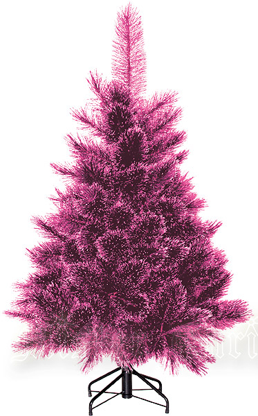 Елка новогодняя, цвет: бордовый с серебром, 1,6 м Новогодняя продукция Mister Christmas 2007 г инфо 8916c.