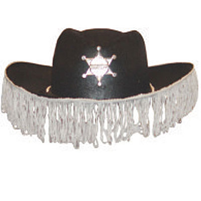 Шляпа карнавальная "Шериф", цвет: черный полиэстер Изготовитель: Китай Артикул: 15230 инфо 9031c.