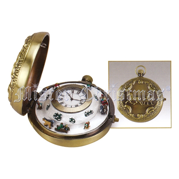 Сувенир "Часы карманные" , 8,5 см см Музыка, движение (заводной механизм) инфо 12571c.