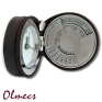 Часы дорожные с календарем и будильником, темно-коричневые Olmecs 2007 г инфо 12096f.