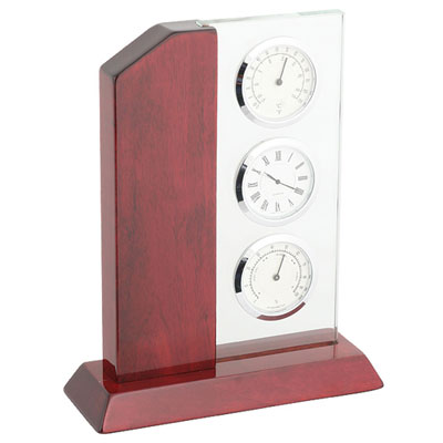 Часы настольные с термометром и гигрометром "Linea del Tempo" A9109 Linea del Tempo Страна: Италия инфо 12204f.