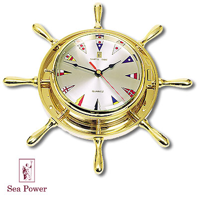 Часы-штурвал Часы настенные, настольные Sea Power 2007 г инфо 13156f.