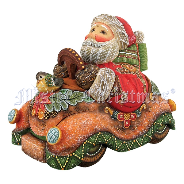 Шкатулка "Дед Мороз на машине" Производитель: Mister Christmas Страна: Ирландия инфо 13929f.
