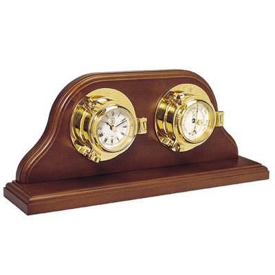 Часы и Барометр "Иллюминатор", настольные 7 см х 12 см инфо 1g.
