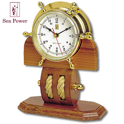 Часы-штурвал с канатом (большие) Часы настенные, настольные Sea Power 2007 г инфо 13g.