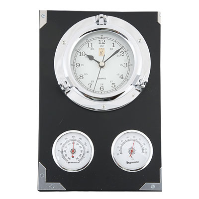Часы "Иллюминатор" с барометром и гигрометром, настенные 18,5 см Высота: 27 см инфо 46g.