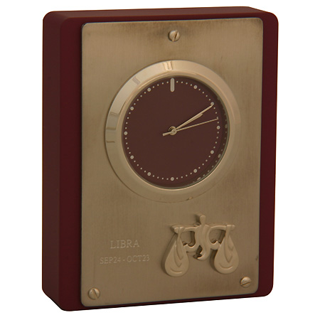 Часы настольные Olmecs "Весы", цвет коричневый W-07-B х 1,5 см Цвет: коричневый инфо 157g.