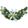 Гирлянда еловая, цвет: серебряный, лимонный, 60 см Новогодняя продукция Mister Christmas 2008 г инфо 4904h.