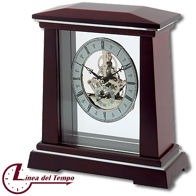 Часы (механизм скелетон), красные Часы настенные, настольные Linea del Tempo 2007 г инфо 6897h.