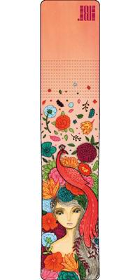 Закладка магнитная "Девочка с розовой птицей" М1016-93 представлены закладки, выполненные молодыми художниками инфо 18i.
