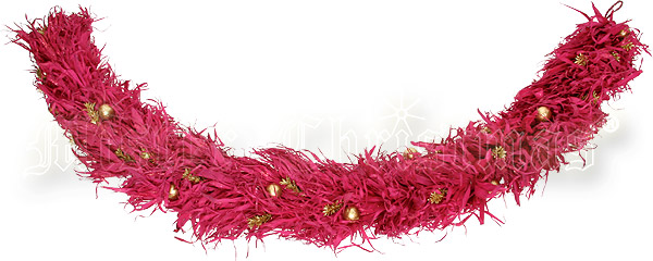 Гирлянда новогодняя, 2 м, цвет: красный с серебром Новогодняя продукция Mister Christmas 2007 г инфо 78i.