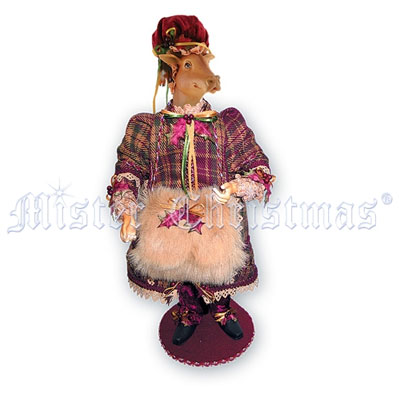 Подарочная кукла "Корова в костюме", цвет: красный, 50 см Размер: H=50 (см) Цвет: красный инфо 110i.