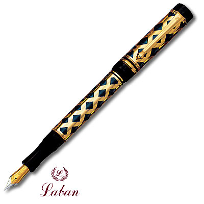 Ручка перьевая "Lobrado" Материал: металл Цвет: золото, синий инфо 264i.
