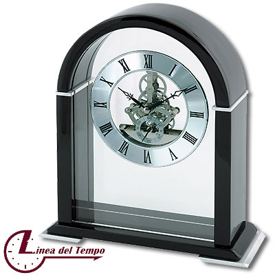 Часы (механизм скелетон), черные Часы настенные, настольные Linea del Tempo 2007 г инфо 367i.