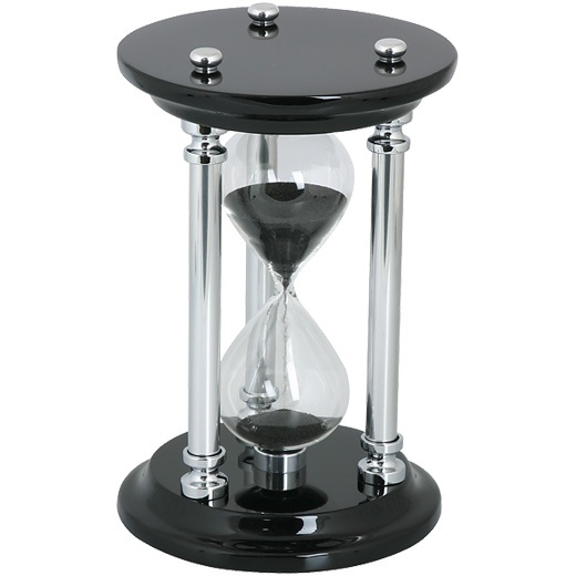 Часы песочные Linea del Tempo (цвет: черный) Часы настенные, настольные 2008 г инфо 372i.