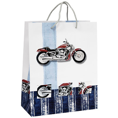 Пакет подарочный "Мотоцикл", 26 см x 33 см x 13 см 17751 бумага Изготовитель: Китай Артикул: 17751 инфо 489i.