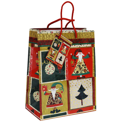 Пакет подарочный "Дед Мороз", 18 см x 23 см x 10 см 17750 бумага Изготовитель: Китай Артикул: 17750 инфо 496i.