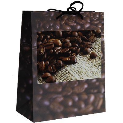 Пакет подарочный "Кофе", 26 см x 33 см x 13 см 17733 бумага Изготовитель: Китай Артикул: 17733 инфо 543i.