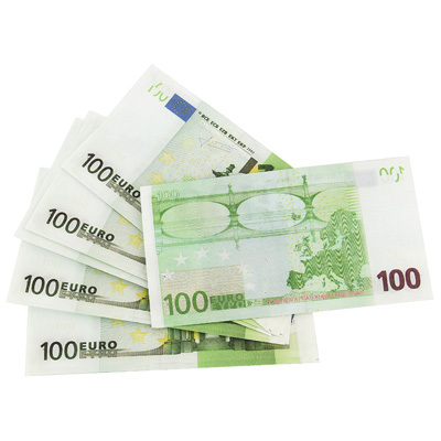 Забавная "Пачка денег" 100 евро "денег" рассчитана на развлекательную функцию инфо 614i.