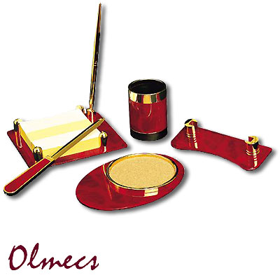 Настольный набор "Классик" (6 предметов), красный с золотым Страна: Италия Цвет: красный, золотой инфо 1327i.